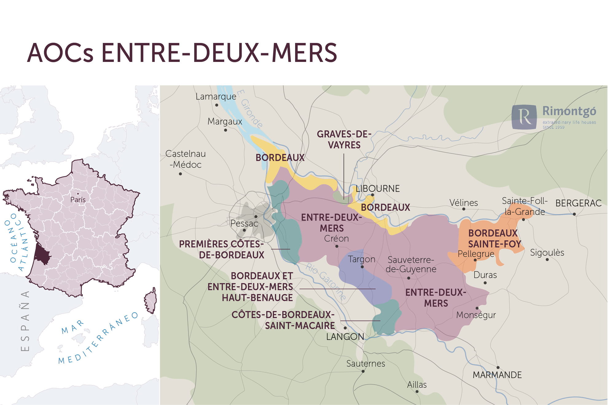 AOC Bordeaux / AOC Bordeaux Supérieur / AOC Entre-deux-mers