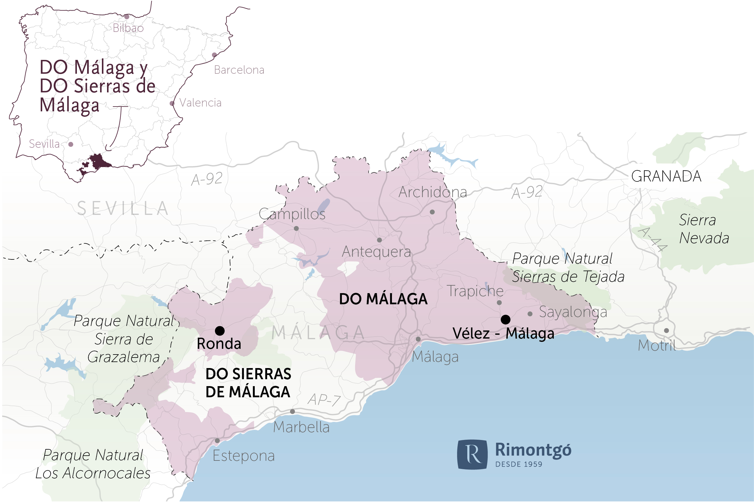 DO Málaga et DO Sierras de Málaga