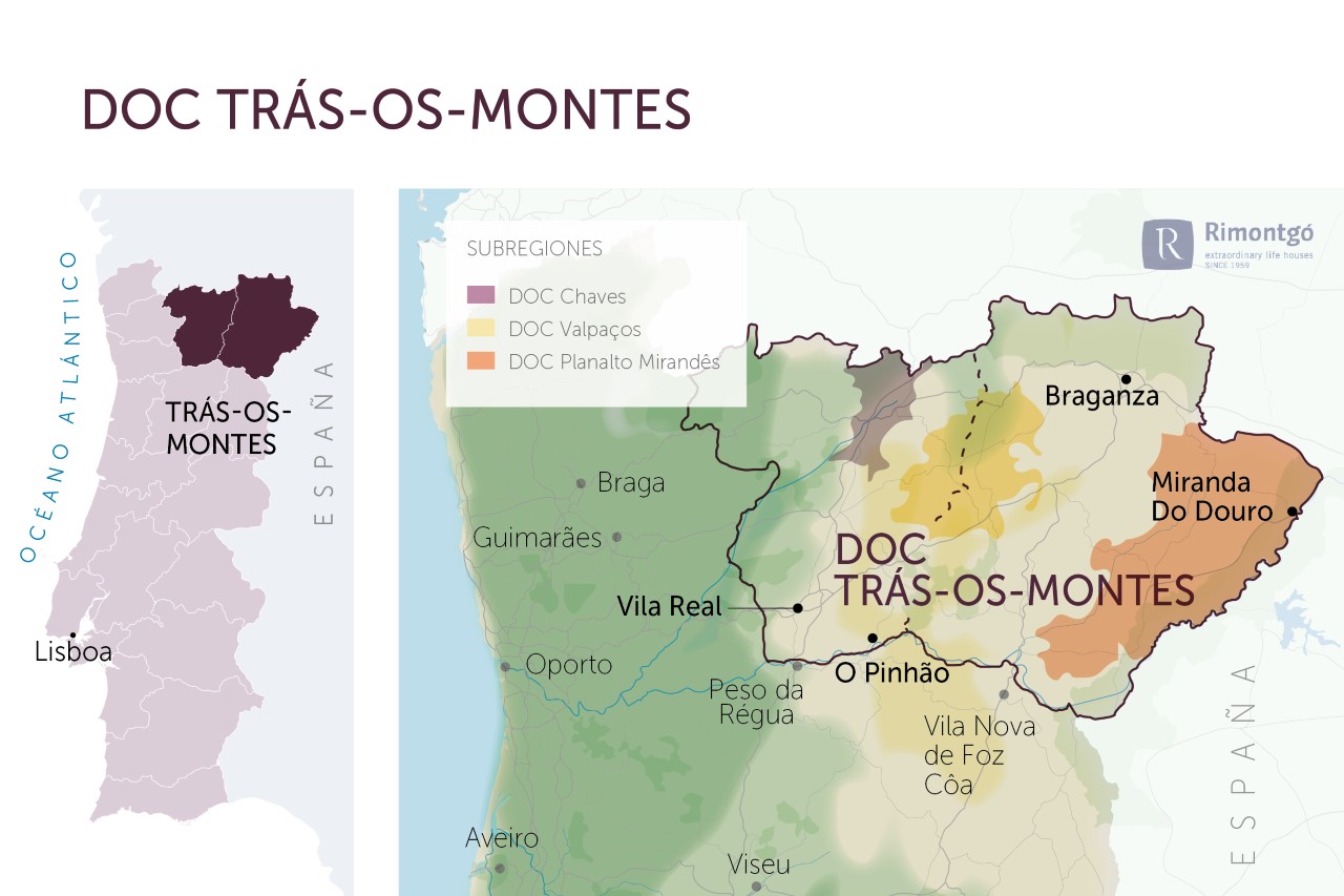 Tras Os Montes Portugal Map Wineries For Sale In The Doc Tras-Os-Montes: Wines Behind The Mountains |  Rimontgó